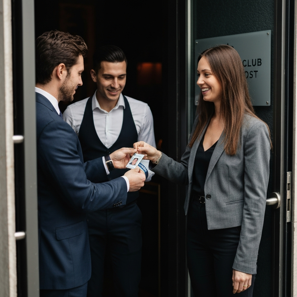 Wristband and ID check for safe, smooth VIP entry in Barcelona.